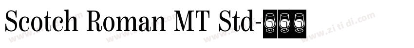 Scotch Roman MT Std字体转换